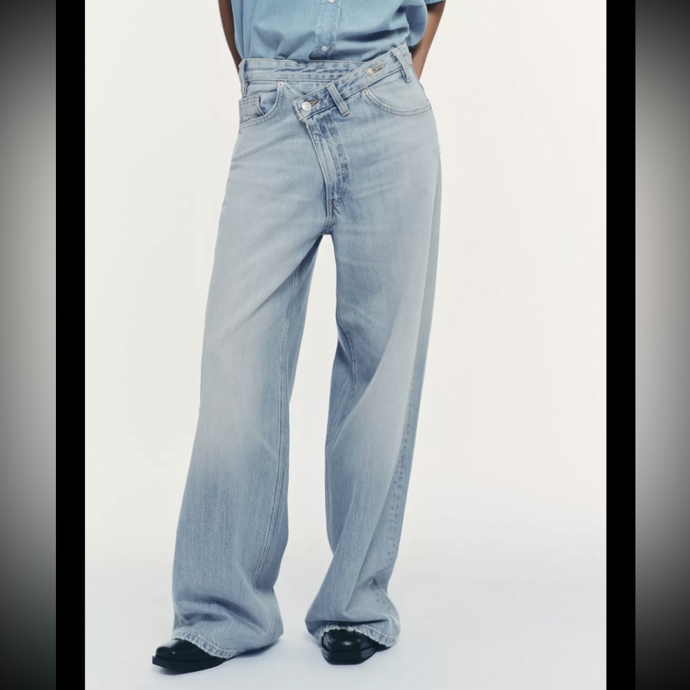 Classic Light Blue wide leg Women's Jeans